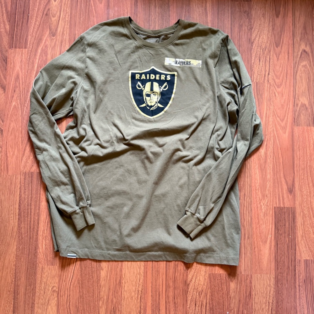 Nike NFL Raiders Dri Fit Long Sleeve